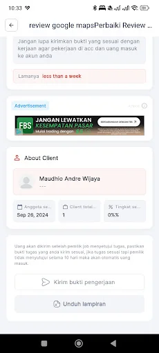Gudang Tugas: Ganhe Dinheiro Real Realizando Microtarefas Online - Screenshot 15