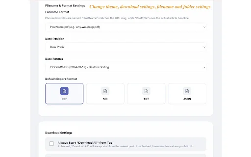 Substack PDF Downloader: Exporte Posts para PDF e Markdown - Screenshot 3